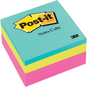 Post-it® Notes Cube - Assorted Brights