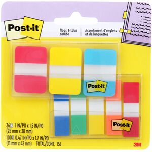 Post-it&reg; Tabs and Flags Combo Pack
