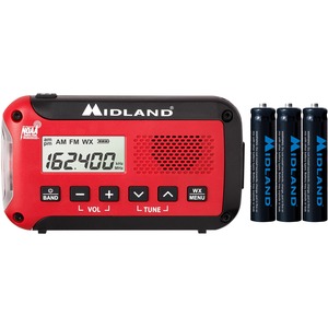 Midland E+READY Compact Emergency Alert AM/FM Weather Radio