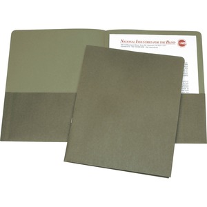 SKILCRAFT 1/3 Tab Cut Letter Recycled Portfolio