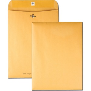 Quality Park 9 x 12 Park Ridge Clasp Envelopes with Deeply Gummed Flaps
