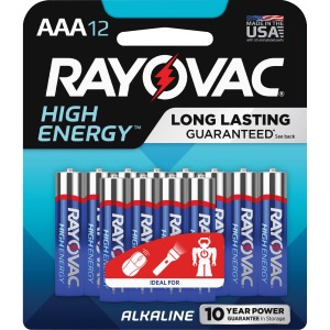 Rayovac High-Energy Alkaline AAA Batteries