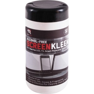 Advantus Read/Right Alcohol-free ScreenKleen Tub Wipes