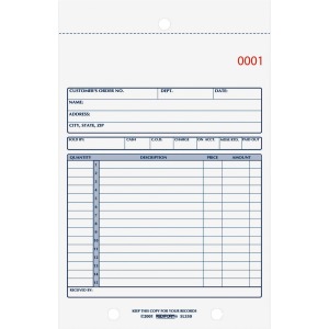 Rediform 3-Part Carbonless Sales Form