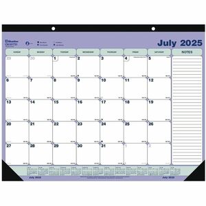 Blueline Monthly Desk Pad, Academic, 13 Months, July to July, English (CA181731)