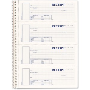 Rediform 3-part Wirebound Money Receipt Book