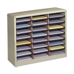 Safco 24 Compartments Value Sorter Literature Sorter
