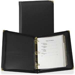 Samsill Samsill Classic 1.5 Inch Professional Binder with Zipper Closure - Black