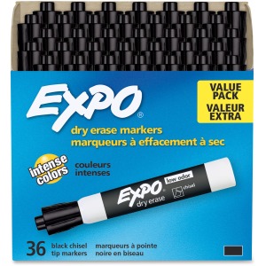 Expo Low-Odor Dry Erase Chisel Tip Markers