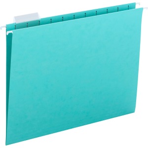 Smead Colored 1/5 Tab Cut Letter Recycled Hanging Folder