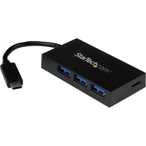 StarTech.com USB C Hub â€" 4 Port USB-C to USB-A (3x) and USB-C (1x) â€" Bus Powered USB Hub â€" USB Type C Hub â€" Port Expander