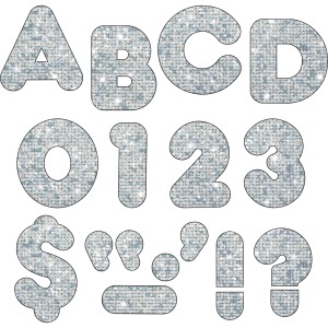 Trend 4" Sparkle Uppercase Ready Letters Set