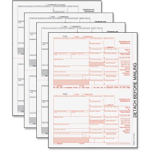 TOPS IRS Approved 5-part 1099-DIV KIT Tax Forms