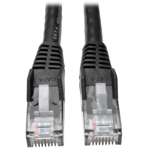 Tripp Lite series 100-ft. Cat6 Gigabit Snagless Molded Patch Cable (RJ45 M/M) - Black