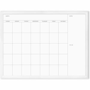 U Brands Magnetic Dry-Erase Monthly Calendar Board