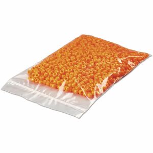 Universal Reclosable Poly Bags, Zipper-Style Closure, 2 mil, 4" x 6" , Clear, 1,000/Carton