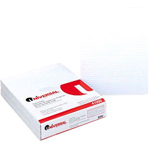 Universal Glue Top Pads, Narrow Rule, 50 White 8.5 x 11 Sheets, Dozen
