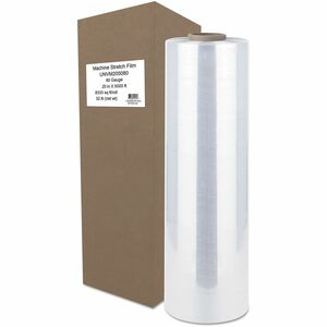 Universal Machine Stretch Film, 20" x 5,000 ft, 20.3 mic, (80-Gauge), Clear