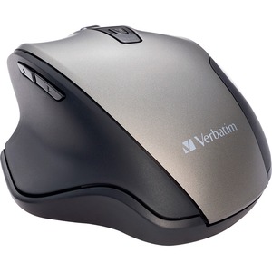 Verbatim Silent Ergonomic Wireless Blue LED Mouse - Graphite