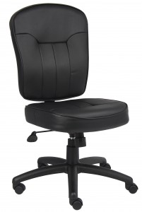Boss Black Leather Task Chair 