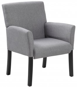 Boss Box Arm guest, accent or dining chair W/Black Base