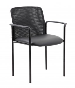 Boss Caressoft and Mesh Guest Chair, Black