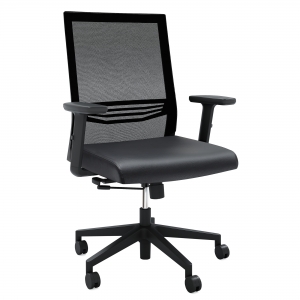OfficeSource | Oslo | Mid Back Mesh Task Chair with Adjustable Arms