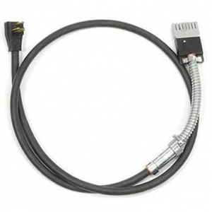 OfficeSource Modular Electric System Single Circuit Whip with 3 Prong Plug - 72''