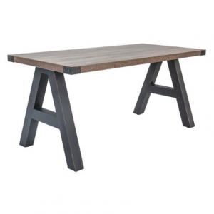 OfficeSource | Epitome | Industrial Desk with Metal Corners - 60''W