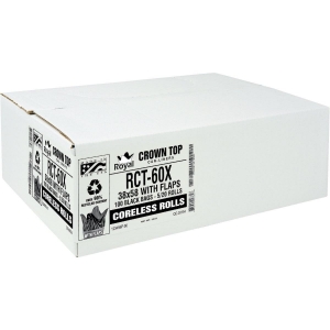 RL-3858XH Aluf Plastics 60 Gal. 1.2 Mil. Black Low Density Can Liner (100-Count)