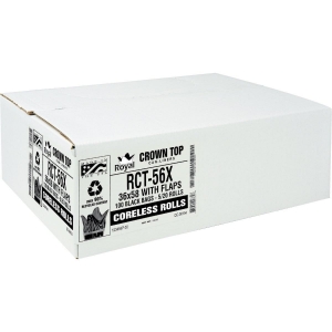 RL-4347XH Aluf Plastics 56 Gal. 1.2 Mil. Black Low Density Can Liner (100-Count)