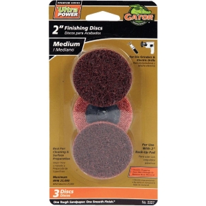 2227 Gator Surface 2 In. 80 Grit Finishing Surface Conditioning Sanding Disc (3-Pack)