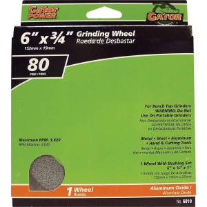 6010GA Gator Blade 6 In. 3/4 In. Adjustable - 1", 3/4", 5/8", 1/2" Bench Grinding Wheel