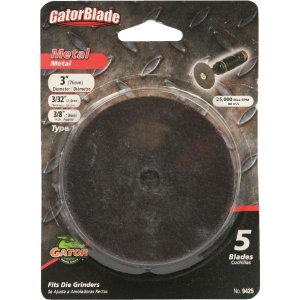 9425 Gator Blade Type 1 3 In. x 3/32 In. x 3/8 In. Metal Cut-Off Wheel (5-Pack)