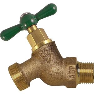 251LF Arrowhead Brass 1/2 In. MIP x 3/4 In. Male Hose Thread No-Kink Hose Bibb