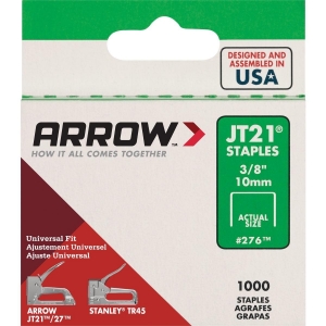 276 Arrow JT21 Light Duty Staple, 3/8 In. (1000-Pack)
