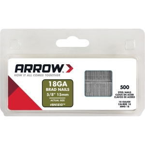 BN1810CS Arrow 18-Gauge Steel Brad Nail, 5/8 In. (1000-Pack)