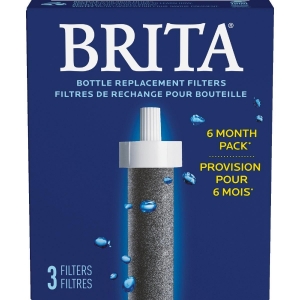 36461 Brita Hard Sided Water Bottle Replacement Filter (3-Pack)
