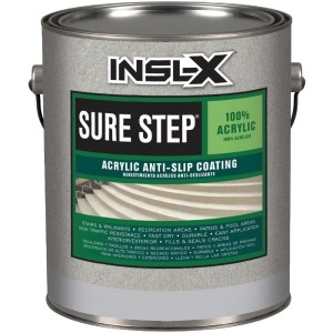 SU0310092-01 INSL-X Sure Step Light Gray Skid Resistant Concrete Paint, 1 Gal.