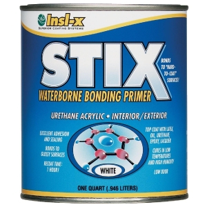 SXA110099-04 INSL-X Stix Waterborne Low VOC Bonding Primer, White, 1 Qt.