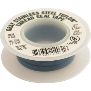 TT260-SS PLUMB-EEZE 1/2 In. x 260 In. Gray Non-Stick Coating Thread Seal Tape