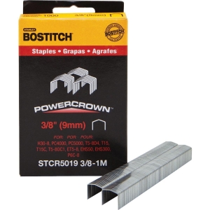 STCR50193/8-1M Bostitch Powercrown Hammer Tacker Staple, 3/8 In. (1000-Pack)