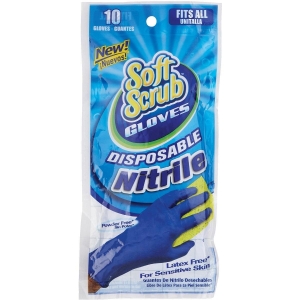 11110-26 Soft Scrub 1 Size Fits All Nitrile Disposable Glove (10-Pack)