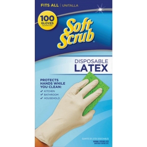 11300-16 Soft Scrub 1 Size Fits All Latex Disposable Glove (100-Pack)