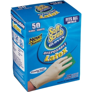 11350-16 Soft Scrub 1 Size Fits All Latex Disposable Glove (50-Pack)