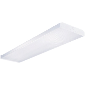 WN232R Metalux 4 Ft. 2-Bulb Fluorescent Wraparound Ceiling Light Fixture