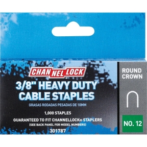 301787 Channellock T25 Round Crown Cable Staple, 3/8 In. (1000-Pack)