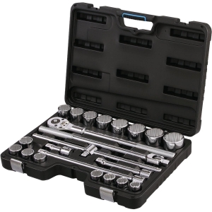 309370 Channellock Standard 3/4 In. Drive 12-Point Shallow Ratchet & Socket Set (23-Piece)