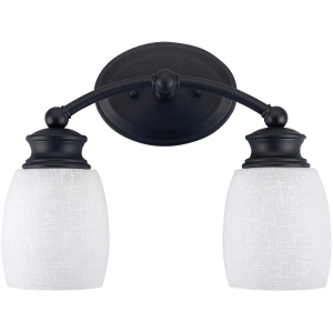 IVL257A02ORB Home Impressions Palms 2-Bulb Oil Rubbed Bronze Vanity Bath Light Bar