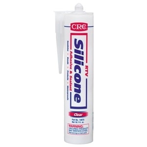14073 CRC RTV Silicone Sealant, Color: Clear, 12 oz Cartridge
